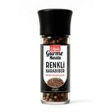 Renkli Karabiber Taneleri 45 Gr – Cam Değirmen Kapak – Kırmızı, Yeşil, Beyaz Ve Siyah Karabiber Karışımı