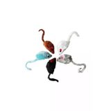 Renkli Kedi Oyuncak Tuylu Pelus Fare 3X5x10 Cm