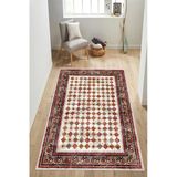 Renkli Kilim Desenli Baskılı Kaymaz Yıkanabilir Salon Oturma Odası Mutfak Antre Halısı Yolluk 80 X 200 Cm Çok Renkli