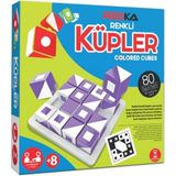 Renkli Küpler Ebeveyn Çocuk Etkileşimi Oyunu Eğitici Oyuncak Kutu Oyunu Aile Oyunu Çocuk Için Hediy - Pembe