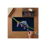 Renkli Kurbağa - Neon Hayvan Tasarımı 240 Parça Ahşap Puzzle Ahşap Kutuda MP06156