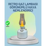 Renkli LED Işıklı Retro Gaz Lambası Aroma Terapi Mist Maker - HS8709-3943 - Çok Renkli