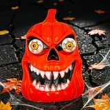 Renkli Led Işıklı Turuncu Bal Kabağı Maskesi Cadılar Bayramı Korku Maskesi Pumpkın Halloween Mask