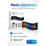 Renkli Led Kayan Yazı Paneli Uzaktan Kumandalı Metin Saat Ve Tarih Gösterimli