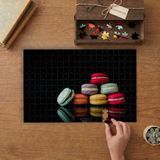 Renkli Makaronlar - Badem Kurabiyeleri Tasarımı 240 Parça Ahşap Puzzle Ahşap Kutuda MP02465