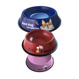 Renkli Metal Mama Kabi 22 Cm Kedi Kopek Mama Su Kabi