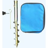 Renkli Metal Şemsiye Kazığı 42 cm ve Termal Çanta Hediye Seti - Seçenek 1