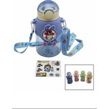 Renkli Mika Kristal Suluk Matara 600ML ROYALEKS-CLKN2045 - Düz - Standart - Çok Renkli