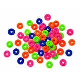 Renkli Mini Lastik Toka – Yumuşak Esnek Saç Lastiği, Bebek ve Çocuklar İçin Zararsız 85 adet Mini Saç Tokası (Bubble Renkli Mix)
