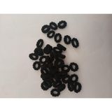 Renkli Mini Lastik Toka – Yumuşak Esnek Saç Lastiği, Bebek ve Çocuklar İçin Zararsız 95 adet Mini Saç Tokası (Siyah)