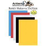 Renkli Mukavva 5 Renk 35X50 Cm 1 Paket Sert Renkli Karton 1.0 Mm Okul Okul Oncesi Anasinifi Hobi Etkinlik