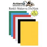 Renkli Mukavva 6 Renk 35X50 Cm 1 Paket Sert Renkli Karton 1.0 Mm Okul Okul Oncesi Anasinifi Hobi Etkinlik