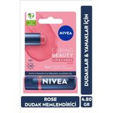 Renkli Nemlendirici Dudak Bakım Kremi Rose 4.8gr, SPF30, Allık Etkisi, Dudak ve Yanaklar, E Vitamini