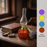 Renkli Nostaljik Gaz Lambası - Dekoratif Mini Aydınlatma - 1 lt