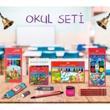 Renkli Okul ve Etkinlik Seti, Uygun Fiyatlı ve Çok Amaçlı Kırtasiye Paketi - Antrasit - Seçenek 1