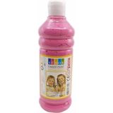 Renkli Parmak Boyası 500 ml Pembe, Eğlenceli ve Güvenli Sanat Malzemesi - Ahşap - Seçenek 1