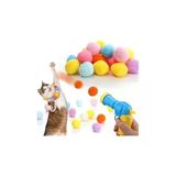 Renkli Peluş Toplar ile 20 Adet Kedi Aktivite Oyunu Seti