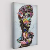 Renkli Poster, Antik Kafa Banksy Dekoratif Kanvas Tablo, Duvar Dekoru 5318