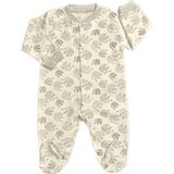 Renkli Puset Unisex Bebek Penye Tulum Filler - 0 - 3 Ay - Gri