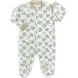 Renkli Puset Unisex Bebek Penye Tulum Filler - 3-6 Ay - Kahverengi