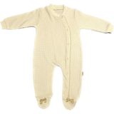 Renkli Puset Unisex Bebek Penye Tulum Puanlı - 0 - 3 Ay - Kahverengi