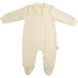 Renkli Puset Unisex Bebek Penye Tulum Puanlı - 0 - 3 Ay - Mavi