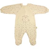 Renkli Puset Unisex Bebek Penye Tulum Puanlı Kuzu - 6 - 9 Ay - Mavi