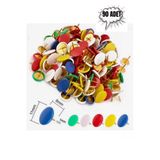 Renkli Raptiye 90 Adet 1 Paket Pvc Kaplamalı Başlık