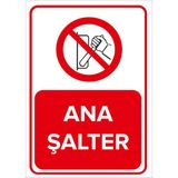 Renkli Reklam Ana Şalter Levhası (Sac Malzeme) - 25 x 35 Cm