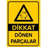 Renkli Reklam Dikkat Dönen Parçalar Levhası (Sac Malzeme) - 25 x 35 Cm