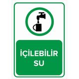 Renkli Reklam İçilebilir Su Levhası (Sac Malzeme) - 25 x 35 Cm