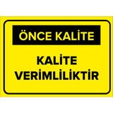 Renkli Reklam Kalite Özendir Levhası (Sac Malzeme) - 50 x 70 Cm