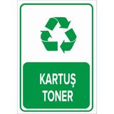 Renkli Reklam Kartuş Toner Levhası (Sac Malzeme) - 35 x 50 Cm
