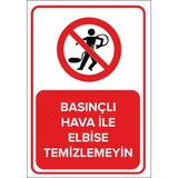 Renkli Reklam Prize Takılı Cihaz Bırakmayın Levhası (Sac Malzeme) - 25 x 35 Cm