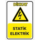 Renkli Reklam Statik Elektrik Levhası (Sac Malzeme) - 25 x 35 Cm