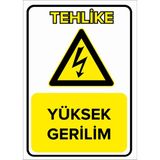 Renkli Reklam Yüksek Gerilim Levhası (Sac Malzeme) - 50 x 70 Cm