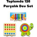 Renkli Robotik Kodlama Seti, Kılçıklar ve Oyun Tahtası, Eğlenceli ve Öğretici Set - Seçenek 1 - Açık Beyaz - Gri