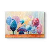 Renkli Şeker Ağaçları Tablosu 125 x 80