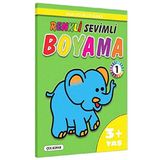 Renkli Sevimli Boyama 1 3+ Yaş: Yaşa Uygun Çizgilerle
