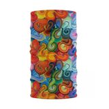 Renkli Soyut Desenli Unisex Buff (Baf) – Çok Renkli Outdoor Boyunluk