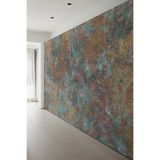 Renkli Soyut Sanat Dokulu Tekstil Duvar Kağıdı, 350 x 260