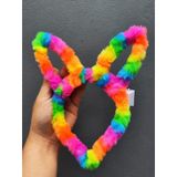 Renkli Tavşan Peluş Işıklı Taç 13x10