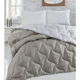Renkli Tek Kişilik Microfiber Yorgan 155X215 cm - 100 x 100 cm - (ClearEyelets)Black-RadiantOrchid