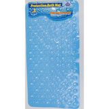 Renkli Ürün Dikdörtgen Kabartma Silikon Kaydırmaz Taban Duşakabin ve Banyo Matı (Açık Mavi)(65x35)