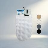 Renkli Vantuzlu Kaydırmaz Banyo Paspası Oval Top Desenli 34X65cm