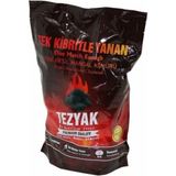 Renkli ve Hızlı Tutuşan Mangal Kömürü 2 Kg, Pratik ve Kaliteli Kullanım Sağlar - Açık Beyaz - Gri - Seçenek 1