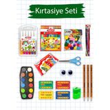 Renkli ve Kullanışlı Okul Kırtasiye Seti, Öğrenciler Için Ideal Tercih - Antrasit - Seçenek 1