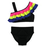 Renkli volanlı kız çocuk bikini takım DB200617BT