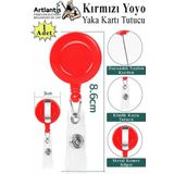 Renkli Yaka Yoyo 1 Adet Kartlık Kimlik Personel Kartı Yoyo Yaka Cep Kemer Geri Çekilebilir Rozet Tutma Makara