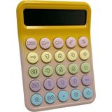 Renkli Yuvarlak Uçlu 12 Haneli Hesap Makinesi Sarı RZ-822 - Seçenek 1 - Antrasit